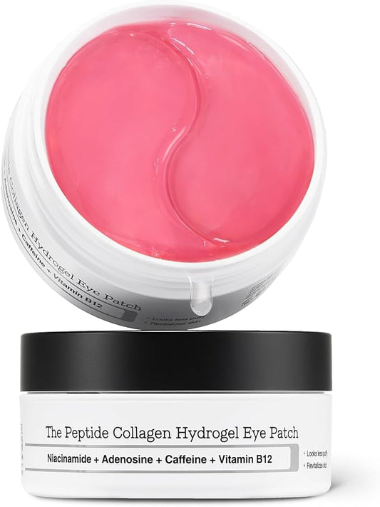 COSRX Peptide Collagen Hydrogel Eye Patches Wrinkle Patches for Puffy Eyes, Dark Circles, Eye Bags, Wrinkles and Fine Lines, Firming and Depuffing Under Eye Masks, Korean Skincare 60 Patches